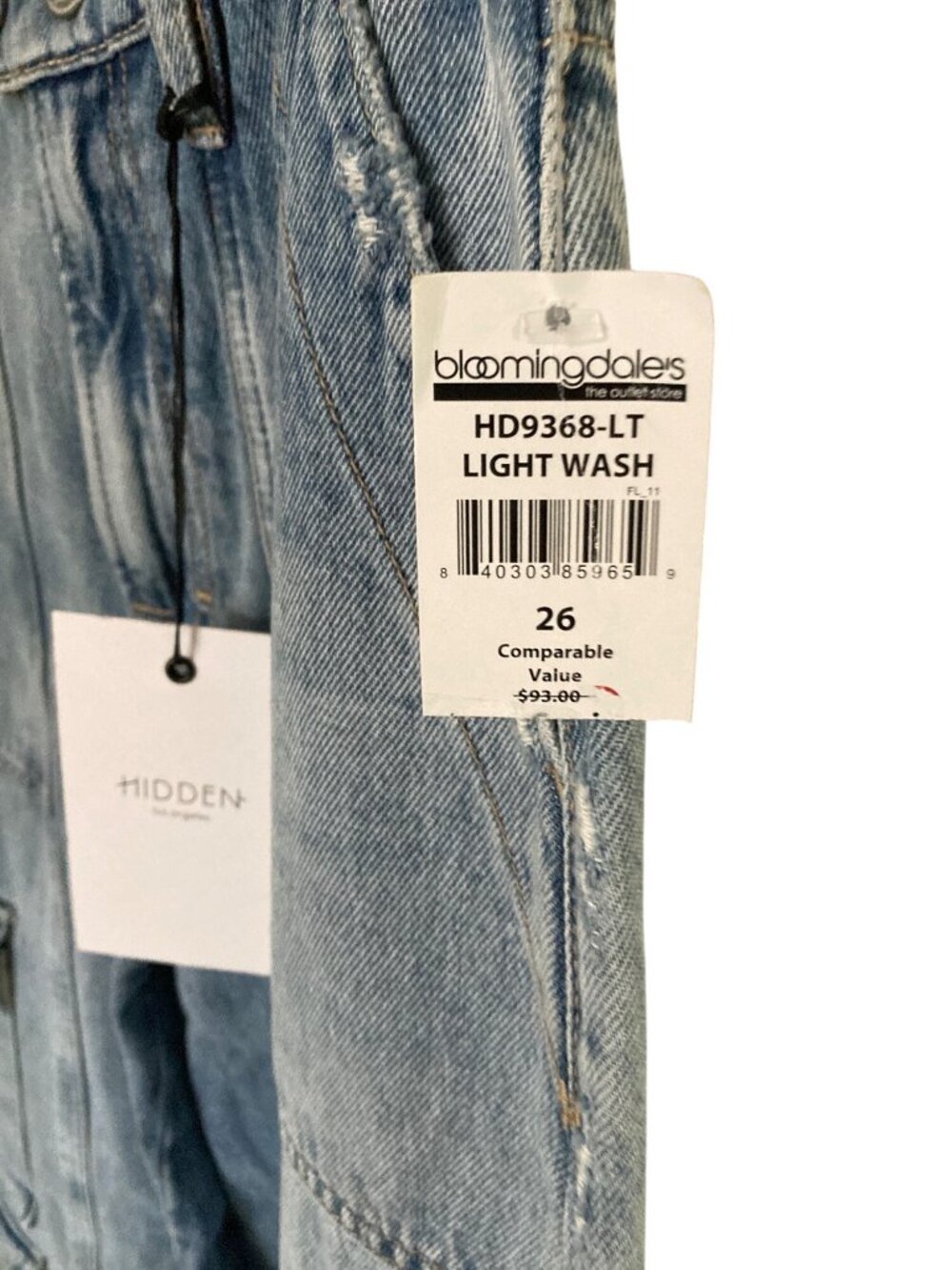 Hidden Women's Nori Wide Leg High Rise Cargo Jeans26 NWT - Picture 7 of 10